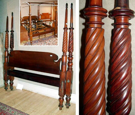 Lot image - Classical Mahogany Bed