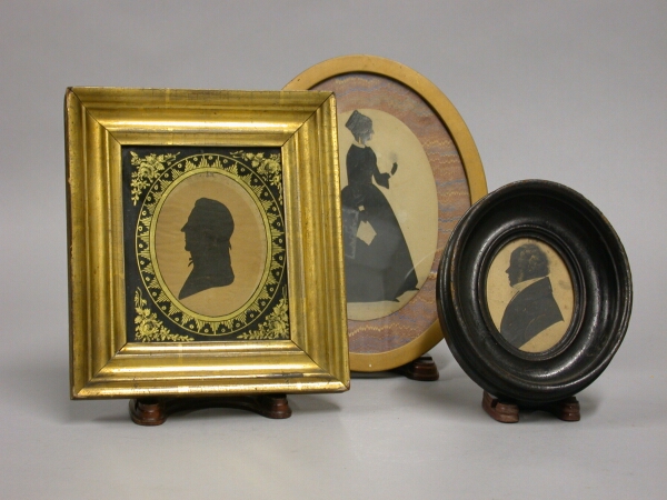 Lot image - Miscellaneous Group of Nine Framed Silhouettes