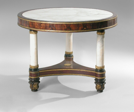 Lot image - Classical Gilt-Bronze Mounted Mahogany Center Table