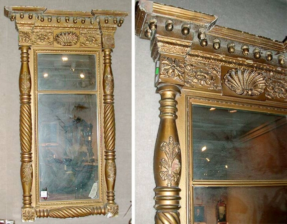 Lot image - Classical Gilt-Wood Mirror