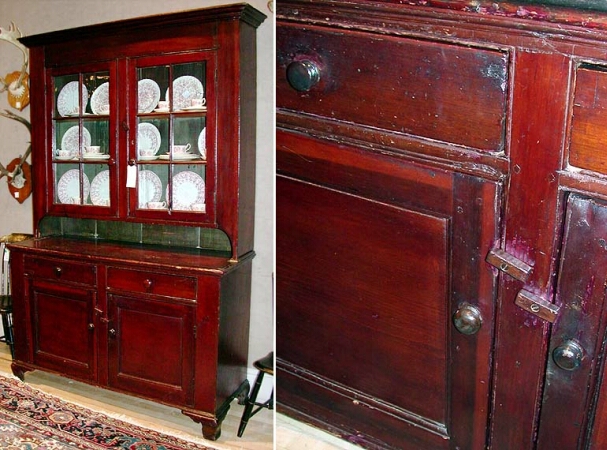 Lot image - Chippendale Stained Pine Cabinet
