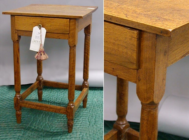Lot image - Walnut One-Drawer Stand
