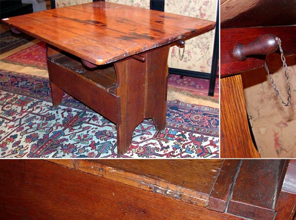 Lot image - Oak Hutch Table