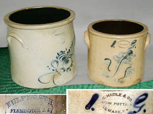 Lot image - Two Stoneware Crocks