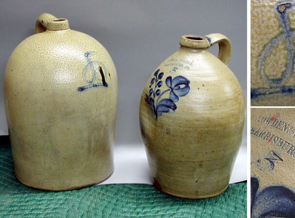 Lot image - Two Stoneware Jugs