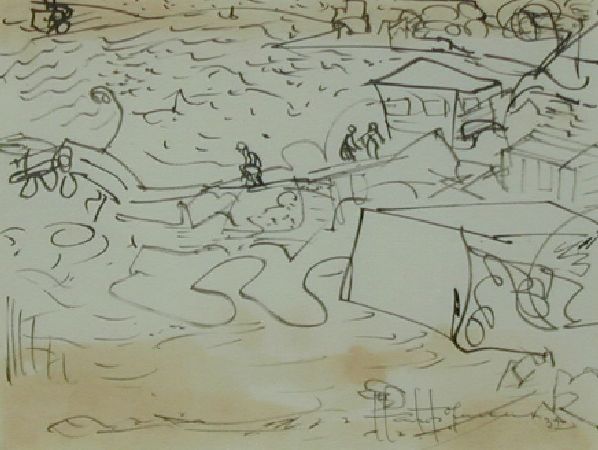 Lot image - Hans Hofmann German/American, 1880-1966 UNTITLED