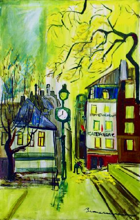 Lot image - Ludwig Bemelmans 1898-1962 STREET CORNER, PARIS