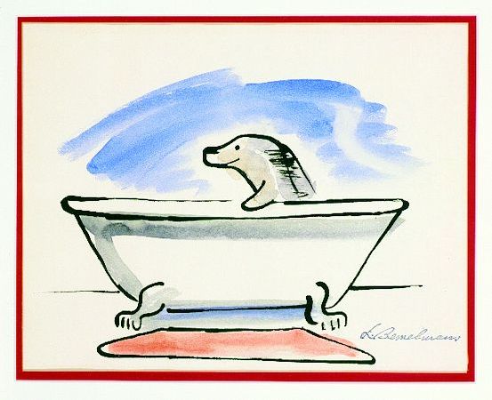 Lot image - Ludwig Bemelmans American, 1898-1962 (i) SKETCH FOR MARINA (ii) STUDIES OF WOLF, FOR MARINA: TWO