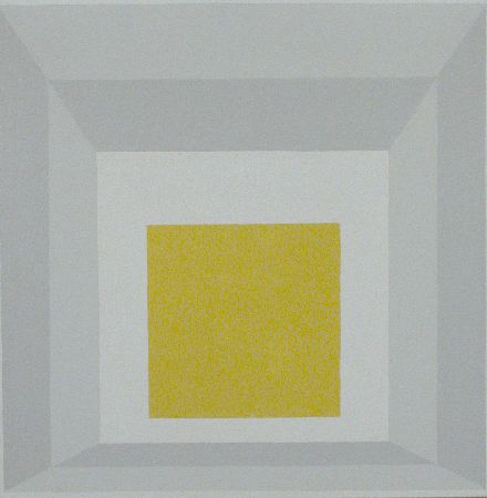 Lot image - Josef Albers American, 1888-1976 HOMAGE TO THE SQUARE: IN STUCCO