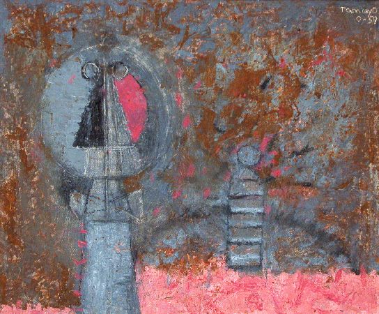 Lot image - Rufino Tamayo Mexican, 1899-1991 DOS PERSONAJES