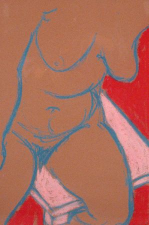 Lot image - George Segal American, 1924-2000 UNTITLED (SEATED NUDE)