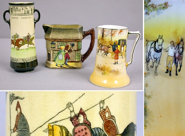 Lot image - Group of Three Royal Doulton Porcelain Articles