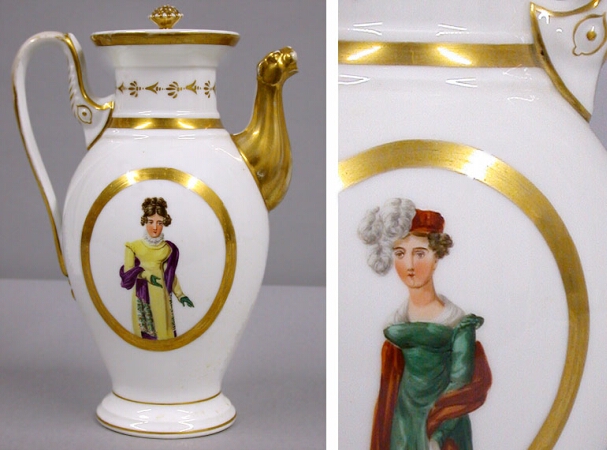 Lot image - Paris Gilt Decorated Porcelain Coffee Pot