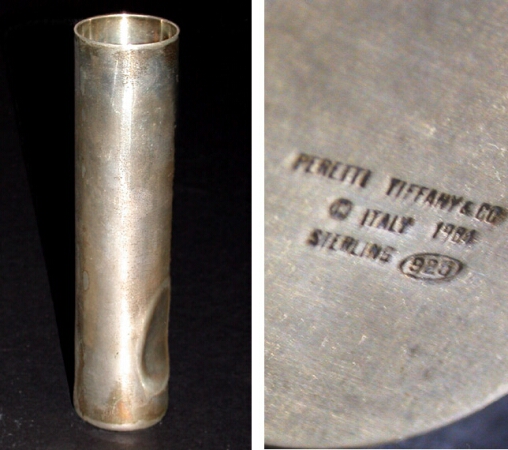 Lot image - Sterling Silver Bud Vase