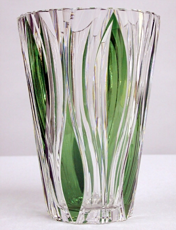 Lot image - Val St. Lambert Cut Glass Vase