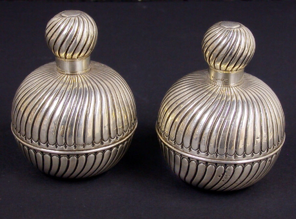 Lot image - Two Victorian Silver Insulated Bottles
