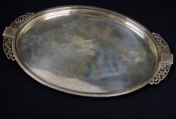 Lot image - Tiffany & Co. Sterling Silver Two-Handled Tray