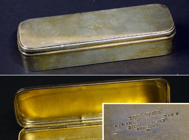 Lot image - Tiffany & Co. Sterling Silver Pen Box