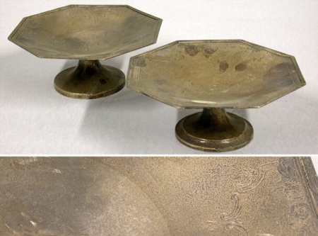 Lot image - Pair of Sterling Silver Tazzas