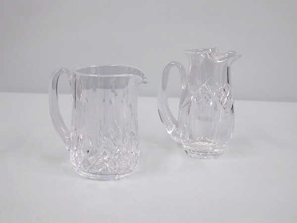 Lot image - Two Waterford Colorless Cut Glass Water Pitchers