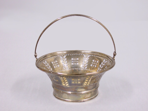 Lot image - Tiffany & Co. Sterling Silver Swing Handle Basket