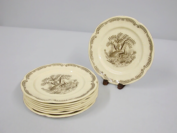 Lot image - Set of Eight Swedish Porcelain Plates