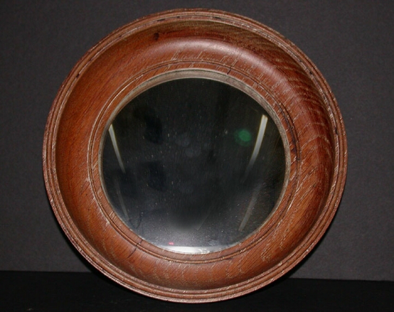 Lot image - Walnut Bulls-Eye Mirror