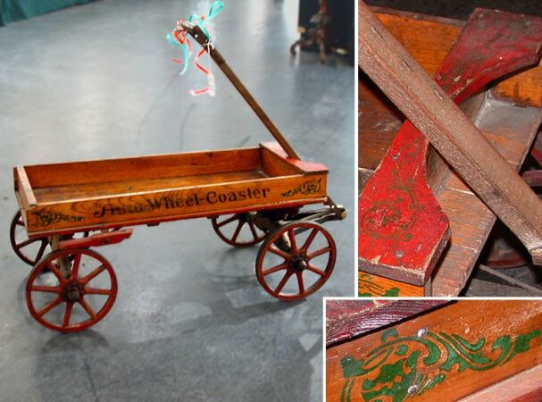 Lot image - Painted Auto Wagon Coaster