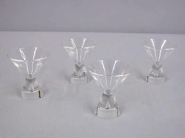 Lot image - Set of Four Steuben Glass Cordial Glasses
