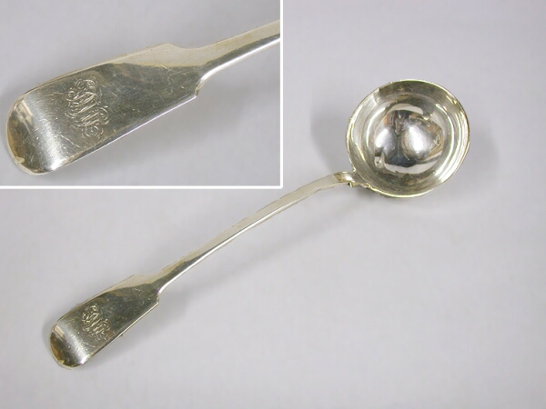 Lot image - William IV Silver Soup Ladle