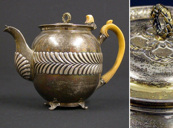 Lot image - Continental Silver Teapot