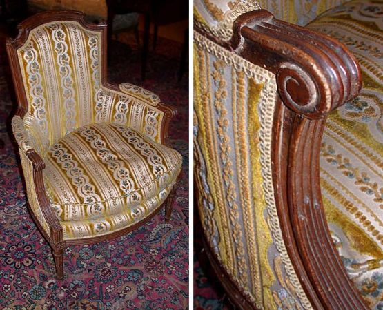 Lot image - Louis XVI Beechwood Bergere