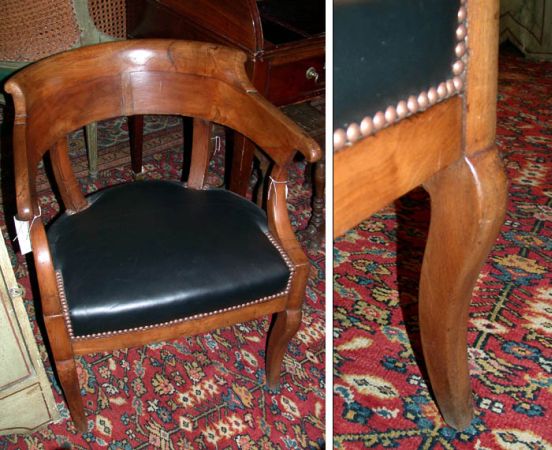 Lot image - Empire Mahogany Armchair