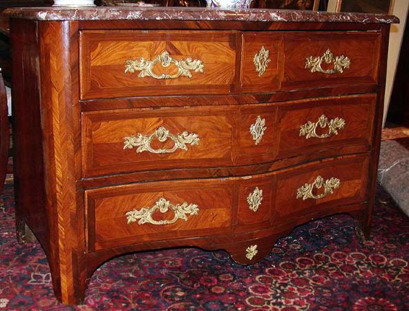 Lot image - Regence Gilt-Bronze Mounted Kingwood Commode