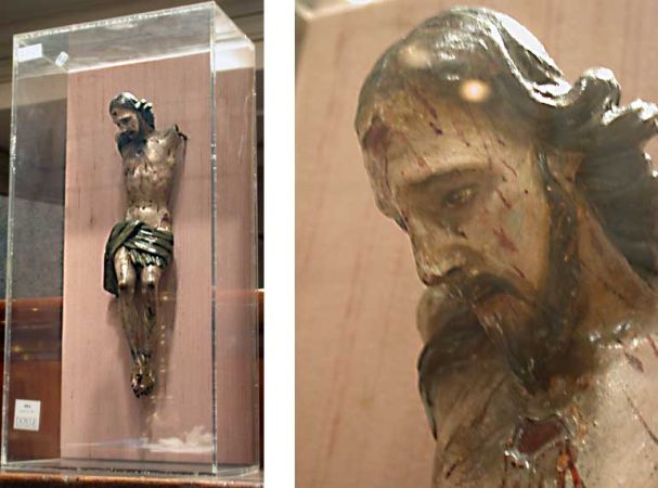 Lot image - Continental Polychrome Figure of Corpus Christi