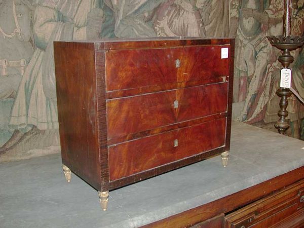 Lot image - Empire Mahogany Diminutive Commode