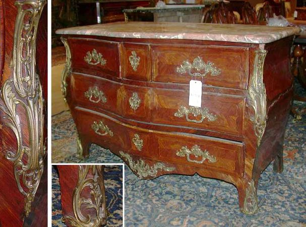 Lot image - Regence Gilt-Bronze Mounted Kingwood Commode