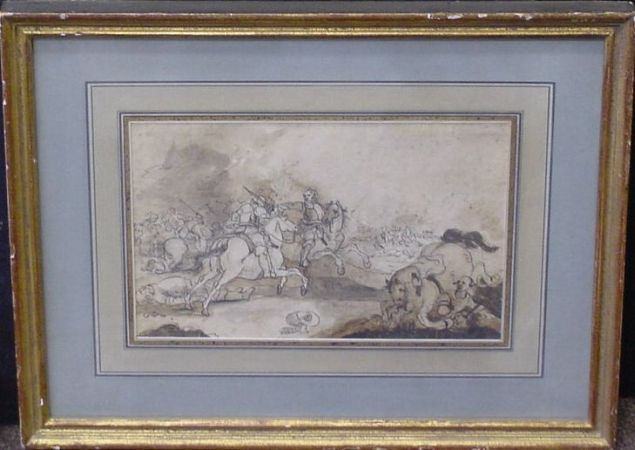 Lot image - Circle of Jacques Courtois, called Le Bourguignon