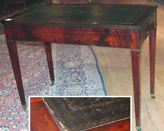 Lot image - Directoire Mahogany Tric Trac Table