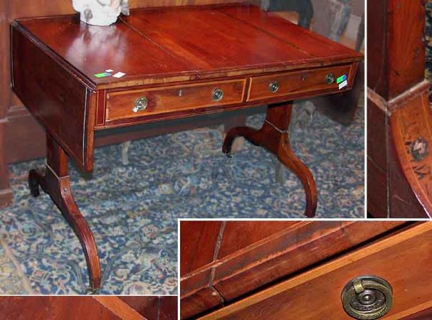 Lot image - Regency Mahogany and Yewwood Sofa Table