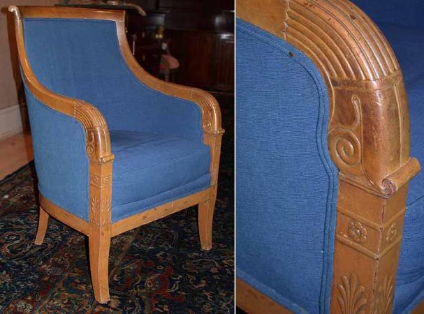 Lot image - Empire Mahogany Bergere