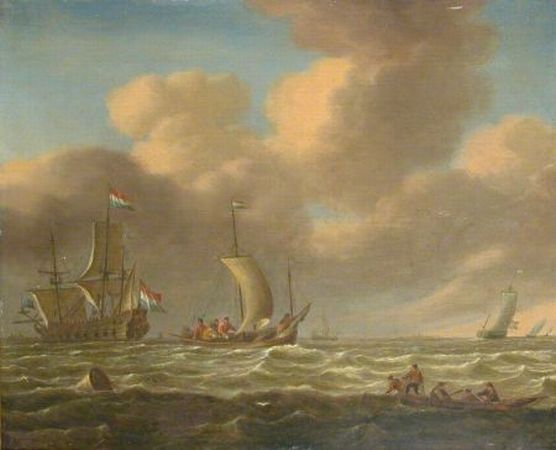 Lot image - Attributed to Jan Peters  DUTCH SHIPPING