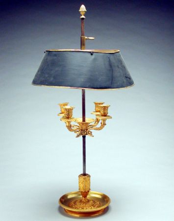 Lot image - Louis XVI Style Gilt-Bronze Bouillotte Lamp