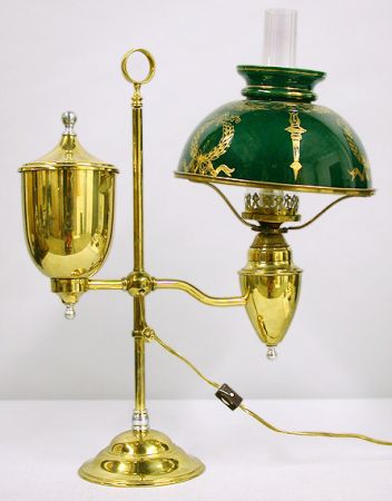 Lot image - American Brass Student Lamp