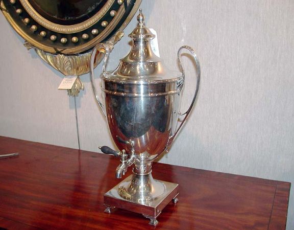 Lot image - George III Silver Plated Hot Water Urn