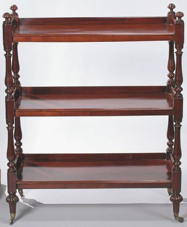Lot image - William IV Mahogany Three-Tier Server