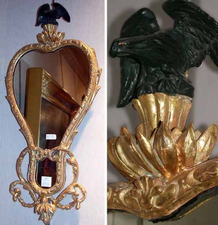 Lot image - Regency Gilt-Wood Mirror