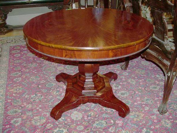 Lot image - Empire Mahogany Center Table