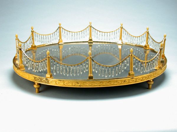 Lot image - Swedish Neoclassical Gilt-Bronze Surtout de Table