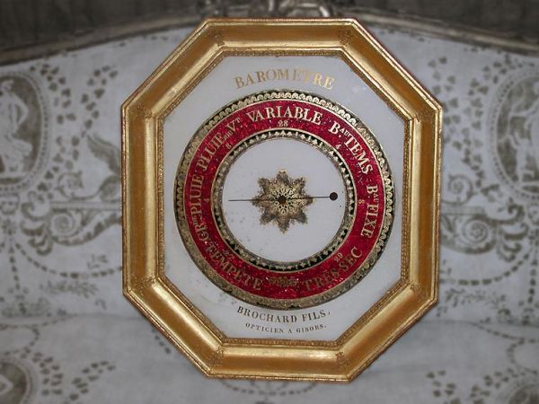 Lot image - Charles X Gilt-Wood Barometer